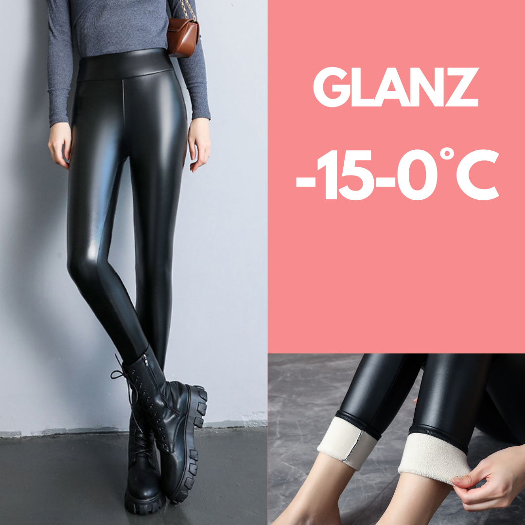 Warme Leder Winter Leggings | Shine