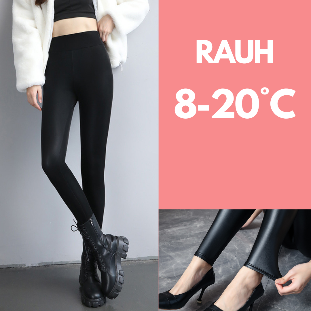 Warme Leder Winter Leggings | Shine