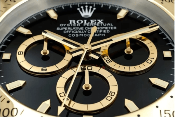 Daytona Wall Clock - Gold Black