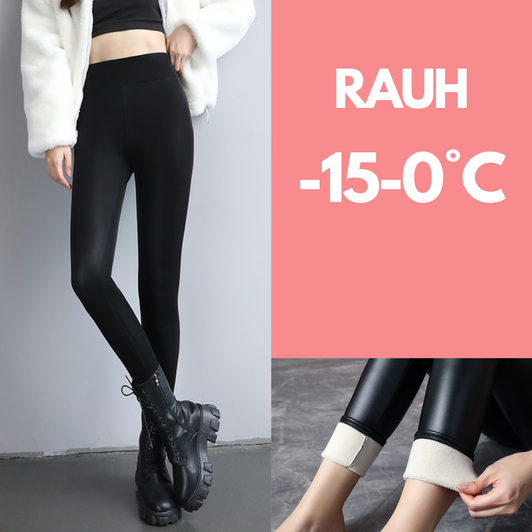 Warme Leder Winter Leggings | Shine
