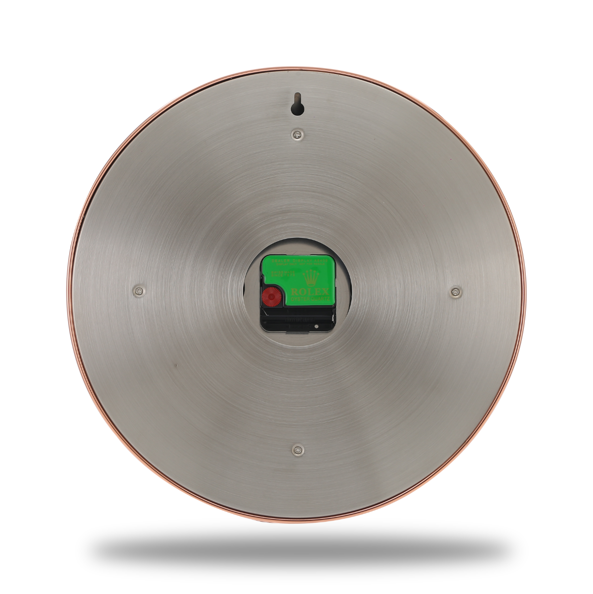 Daytona Wall Clock - Rose Gold White