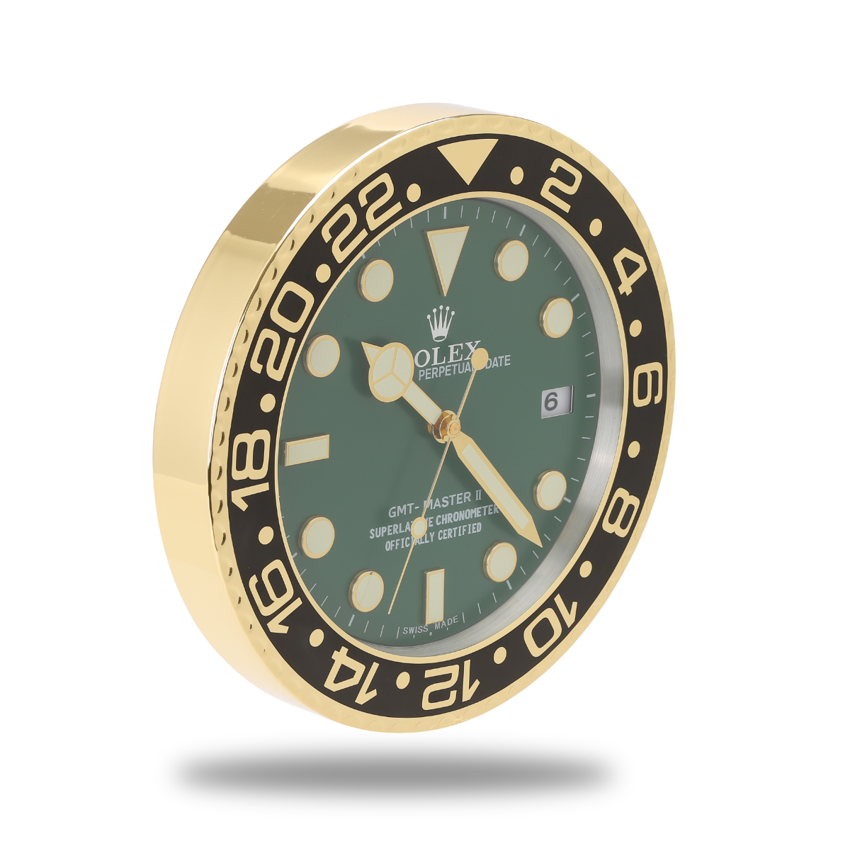 GMT-Master II Wall Clock - Gold and Green