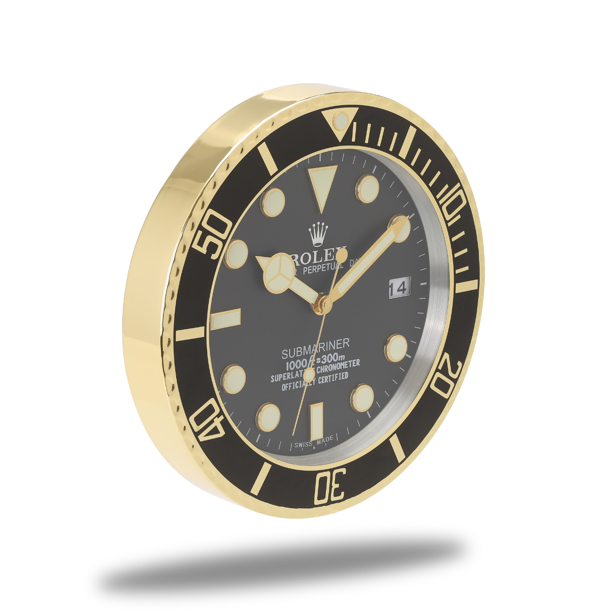 Submariner Style Wall Clock – Green & Black
