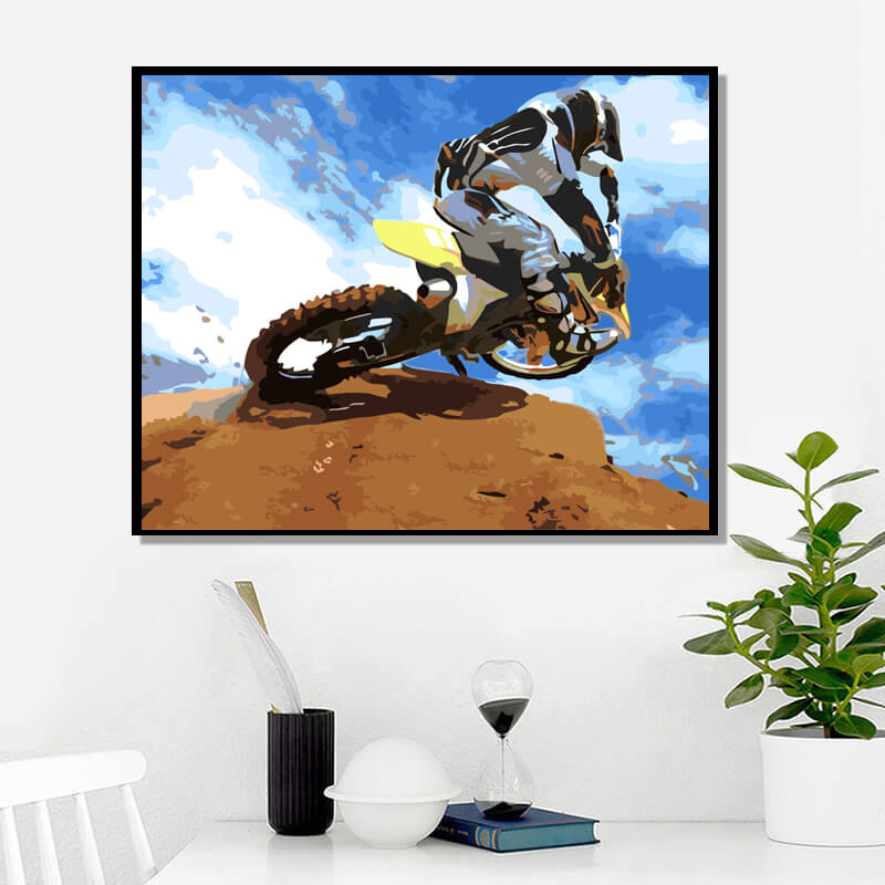 Tractor Car Drawing On Canvas