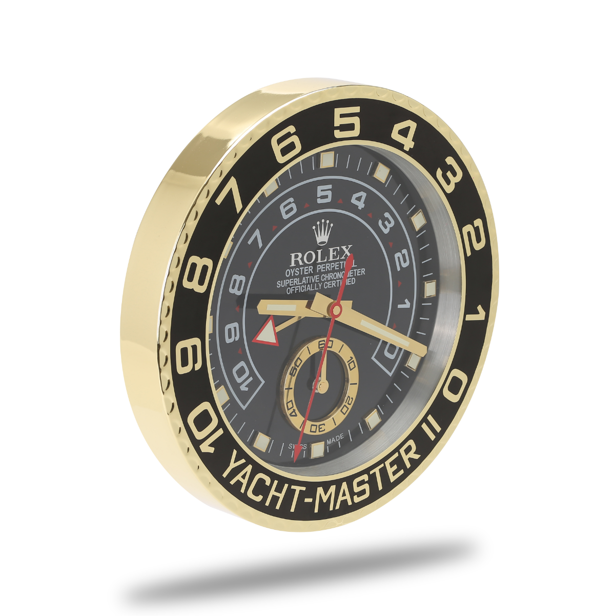 Yacht Master Wall Clock - Black Gold