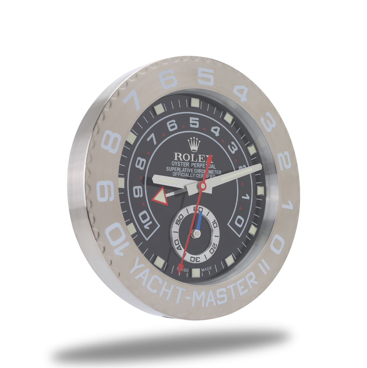 Yacht Master Wall Clock - Bold Black Silver