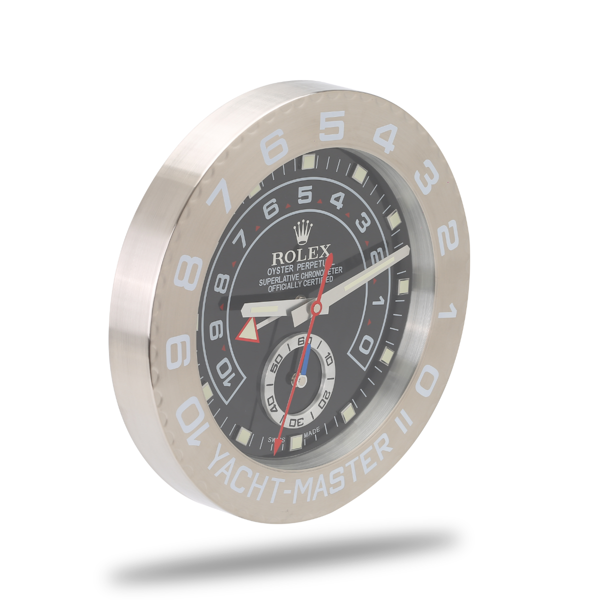 Yacht Master Wall Clock - Bold Black Silver