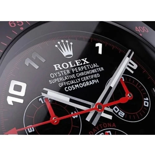 Daytona Black & Red Numbers | Wall Clock