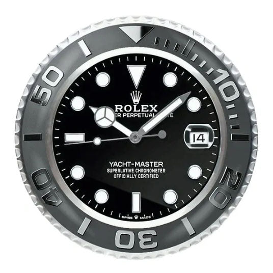 Yacht Master ll Black | Wall Clock