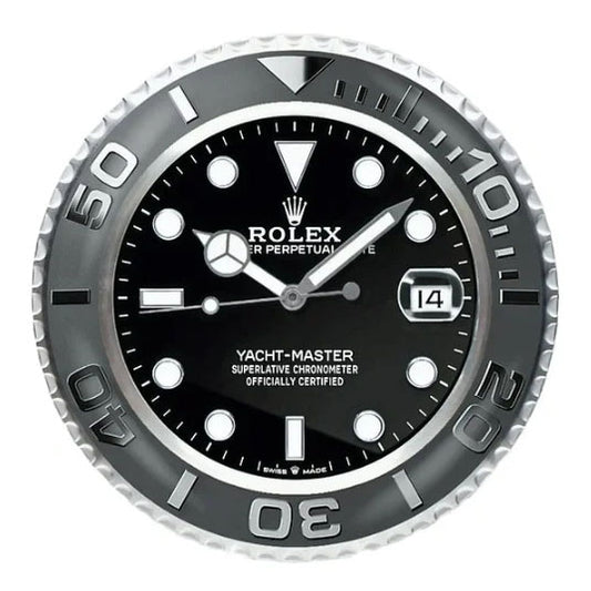 Yacht Master ll Black | Wall Clock