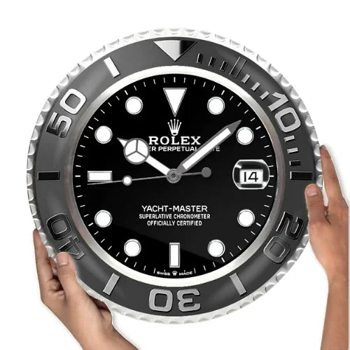Yacht Master ll Black | Wall Clock