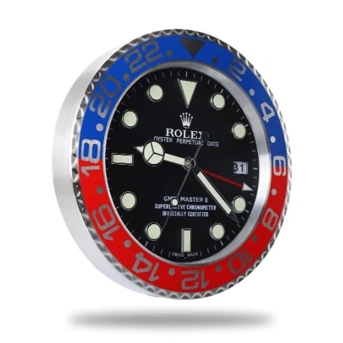 GMT Master ll Black & Blue | Wall Clock