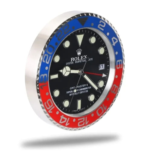 GMT Master ll Black & Blue | Wall Clock