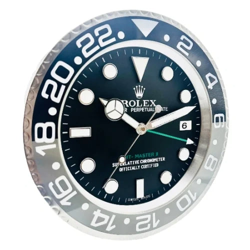 GMT Master ll Black & Grey Style | Wall Clock