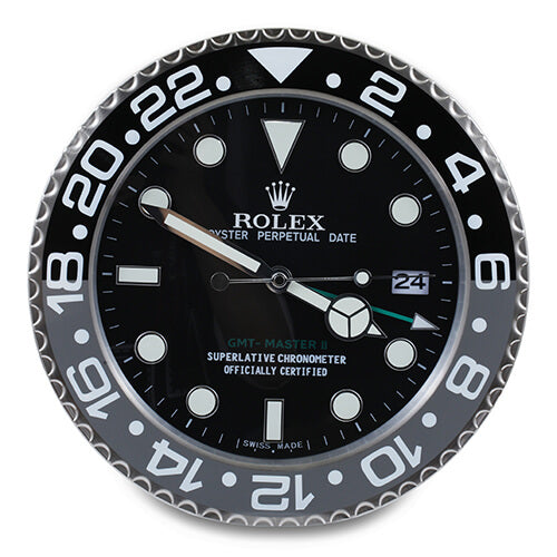 GMT Master ll Black & Grey Style | Wall Clock – Swisswallclocks