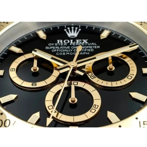 Daytona Gold & Black | Wall Clock