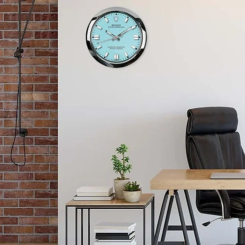 Oyster Perpetual Tiffany Blue Style | Wall Clock