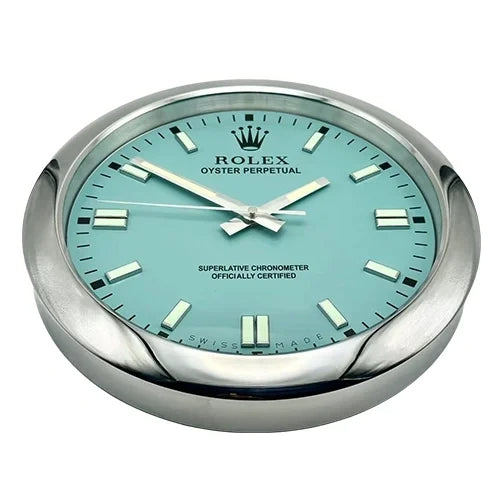 Oyster Perpetual Tiffany Blue Style | Wall Clock