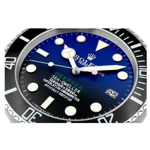 SEA-DWELLER DEEPSEA Black & Blue Style | Wall Clock