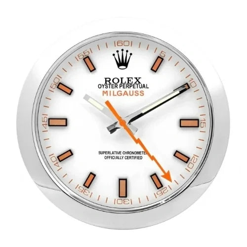 Milgauss Style White | Wall Clock
