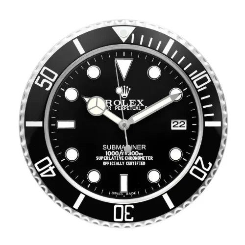 Submariner Black Style | Wall Clock