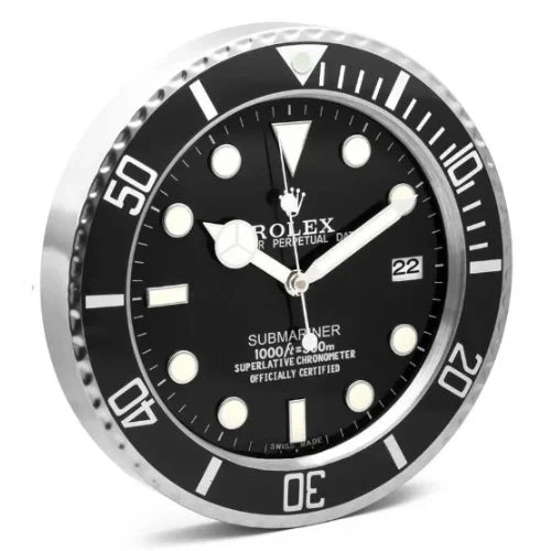 Submariner Black Style | Wall Clock
