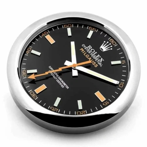 Milgauss Style Sliver & Black | Wall Clock