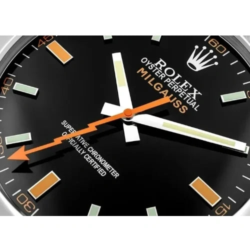 Milgauss Style Sliver & Black | Wall Clock