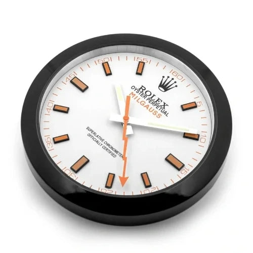 Milgauss Style Black & White | Wall Clock