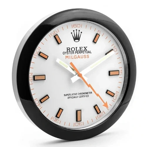 Milgauss Style Black & White | Wall Clock