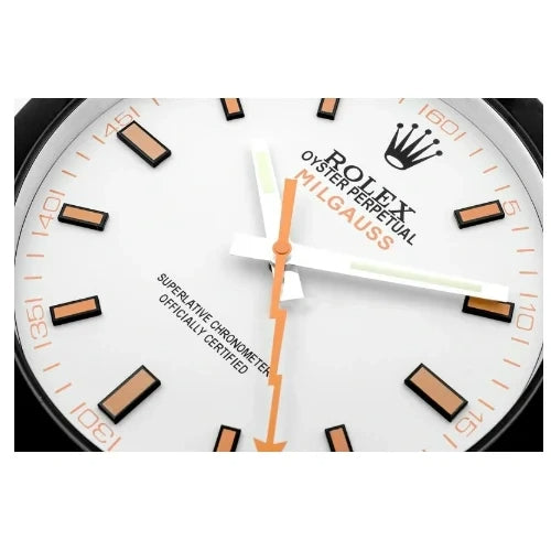 Milgauss Style Black & White | Wall Clock