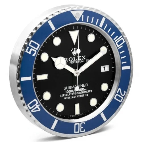 Submariner Black & Blue Style | Wall Clock