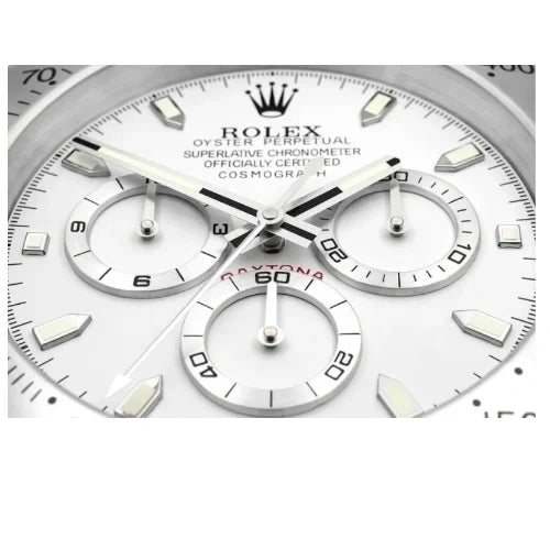 Daytona Sliver & White | Wall Clock