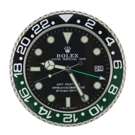 GMT Master ll Black & Green Style | Wall Clock