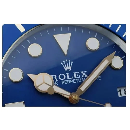 Submariner Gold & Blue Style | Wall Clock
