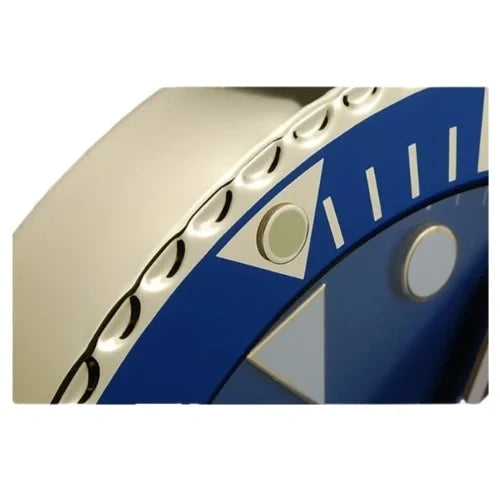 Submariner Gold & Blue Style | Wall Clock