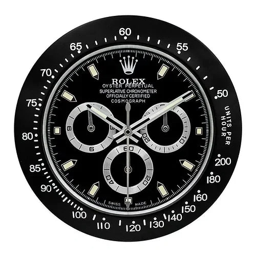 Daytona All Black | Wall Clock