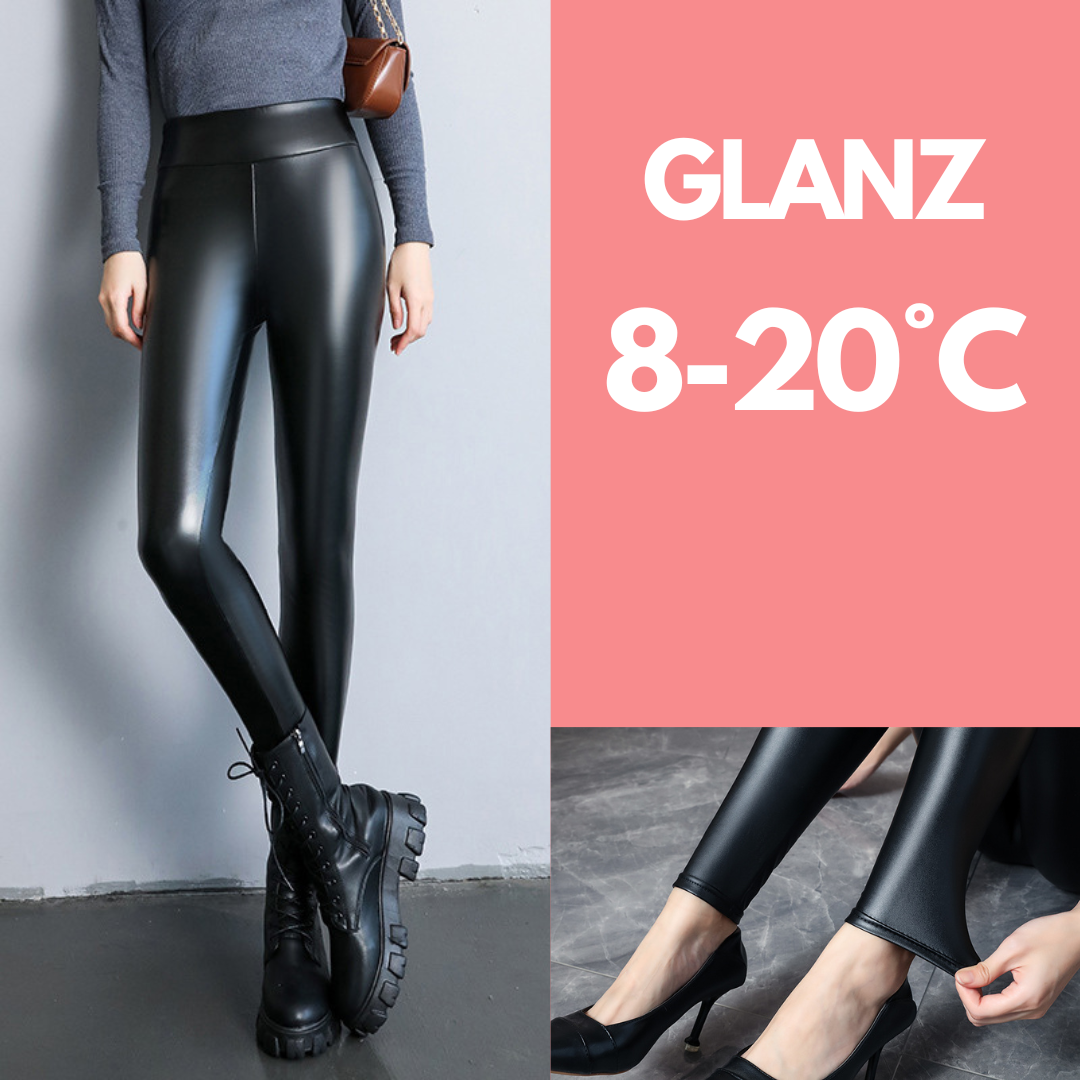 Warme Leder Winter Leggings | Shine