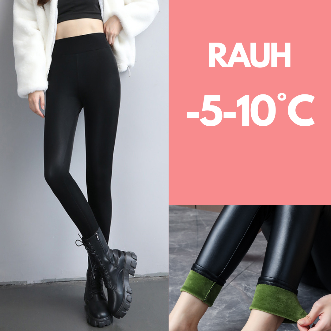 Warme Leder Winter Leggings | Shine