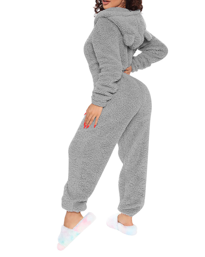 Fleece Jumpsuit | Teddy