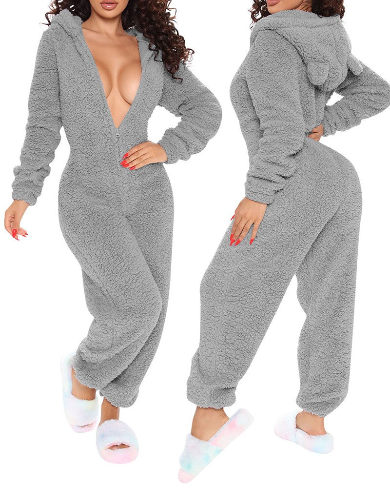 Fleece Jumpsuit | Teddy
