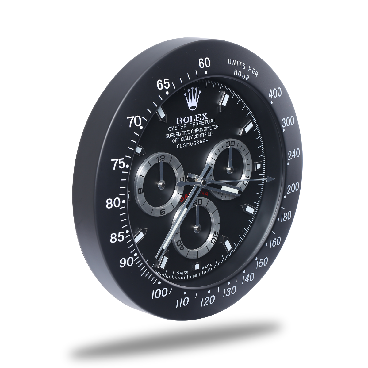 Daytona Wall Clock - All Black