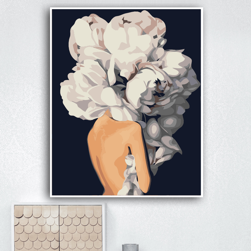 Forest Girls Flowers Canvas