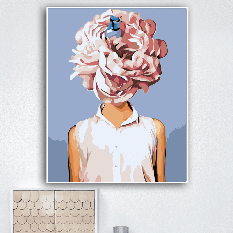 Forest Girls Flowers Canvas