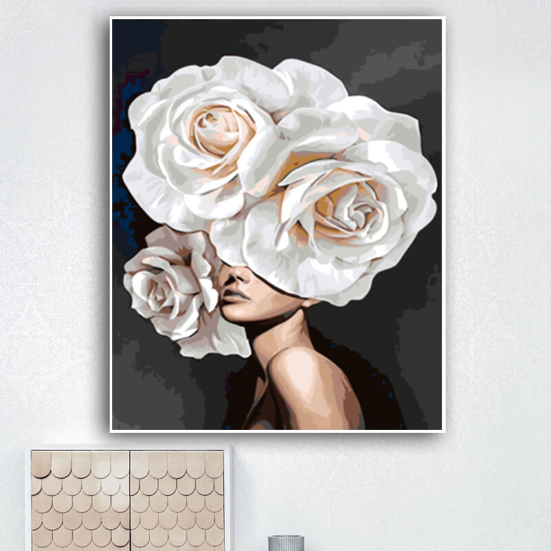 Forest Girls Flowers Canvas