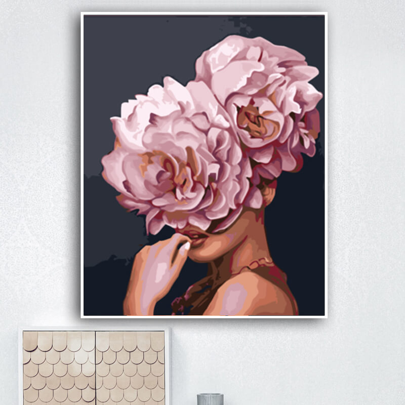Forest Girls Flowers Canvas