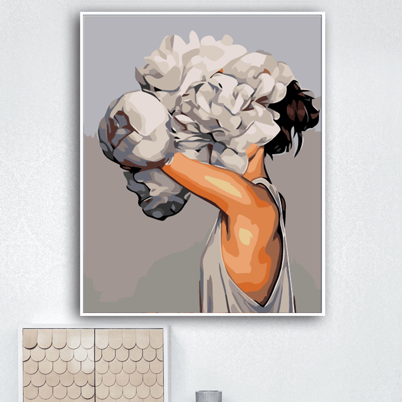 Forest Girls Flowers Canvas