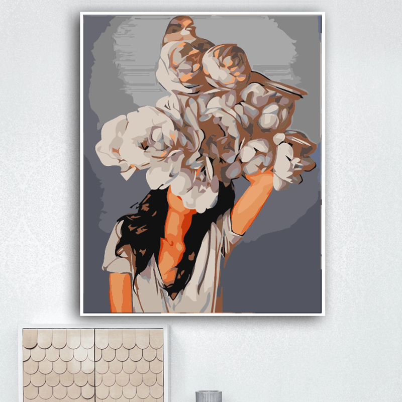 Forest Girls Flowers Canvas