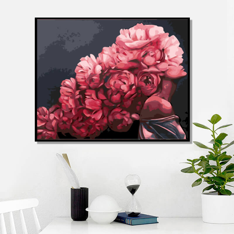 Forest Girls Flowers Canvas