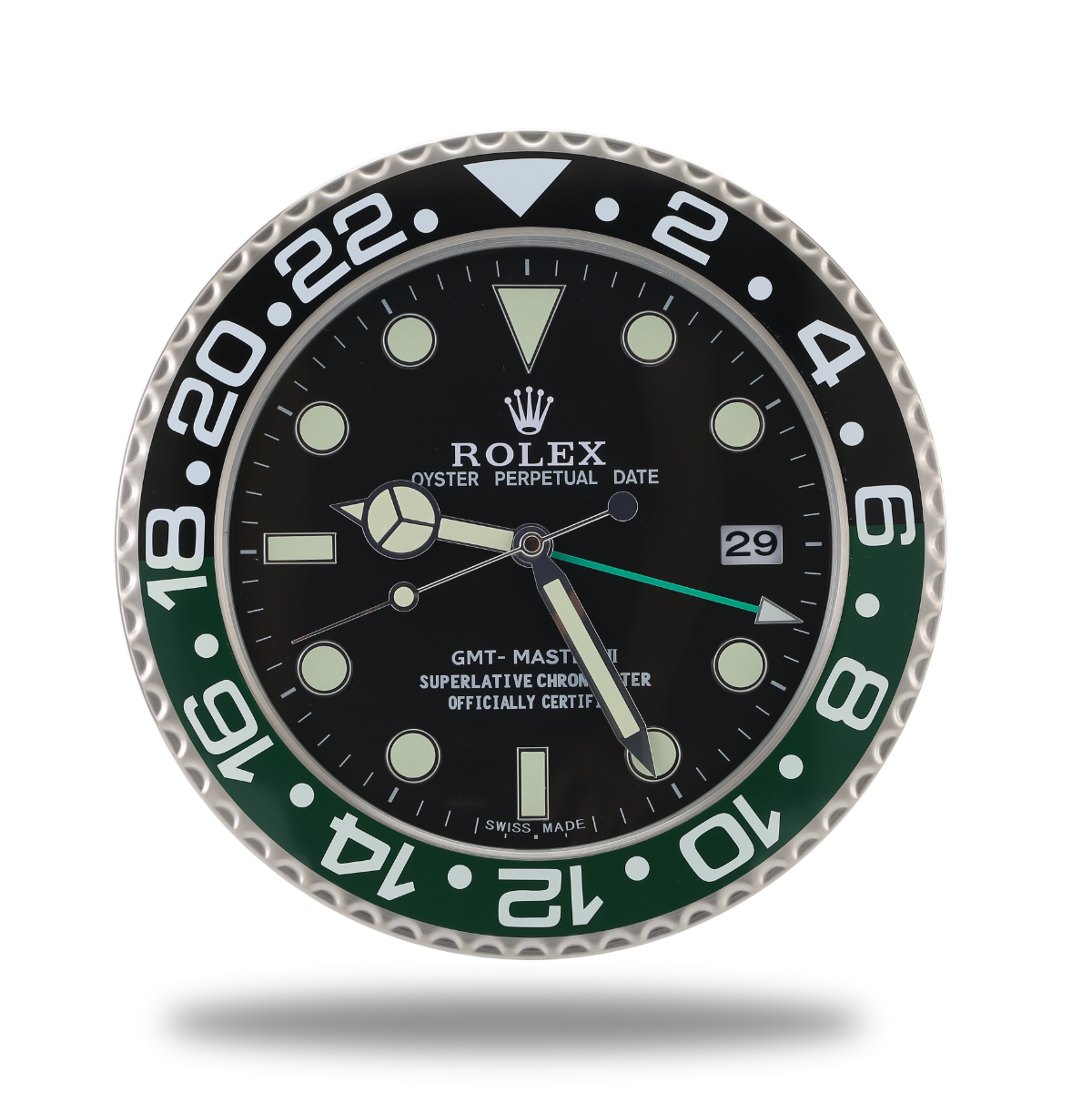 GMT-Master II Wall Clock - Black and Green